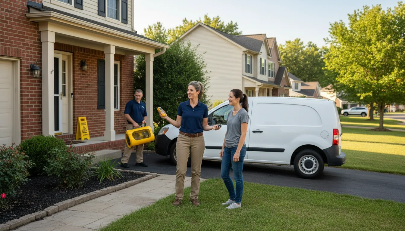 Residential water damage restoration in Birney, MT